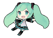 hatsune miku is a cartoon character with green hair and blue eyes