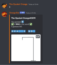 Orangebot Hangman GIF