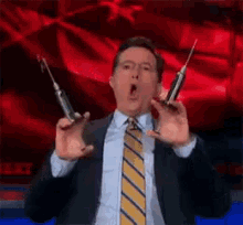 Stephen Colbert GIF - Shoot Up Steroids Juice GIFs