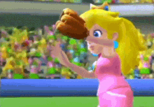 Mario Superstar Baseball Princess Peach GIF - Mario Superstar Baseball Princess Peach Peach GIFs