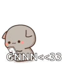 a cartoon cat and a dog are standing next to each other . the cat is holding a cell phone .