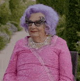 Dame Edna Everage Woman-frowning GIF