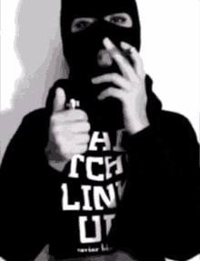 Smoke Big GIF - Smoke Big Masked Man GIFs