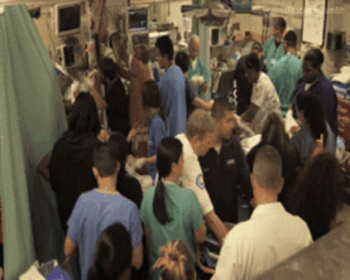 Overcrowded hospital