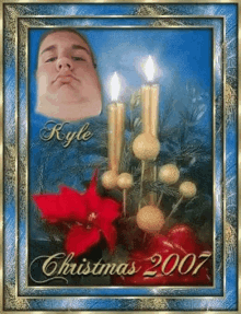 a christmas 2007 card with a picture of kyle