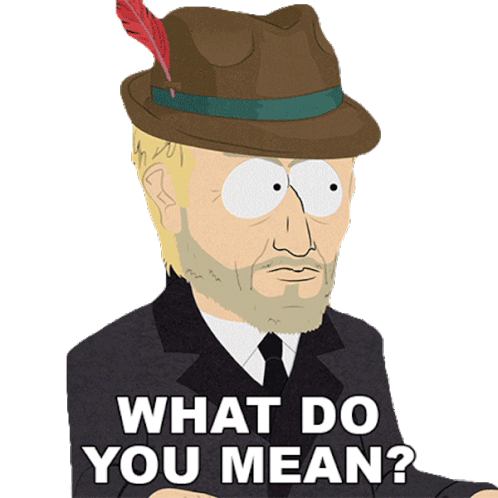 What Do You Mean Lennart Bedrager Sticker - What Do You Mean Lennart Bedrager South Park Stickers