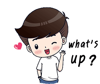 Whats Up Hi Sticker - Whats Up Hi Heart Stickers