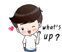 Whats Up Hi Sticker - Whats Up Hi Heart Stickers