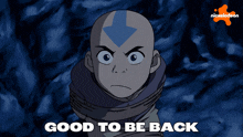 a poster for nickelodeon shows a bald avatar