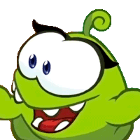 Clapping Om Nelle Sticker - Clapping Om Nelle Cut The Rope Stickers