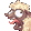 a pixel art drawing of a sheep with a crown on its head and a long tongue .
