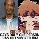 a picture of snoop dogg and a picture of a cat
