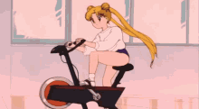sailor moon usagi anime bike ride exercise