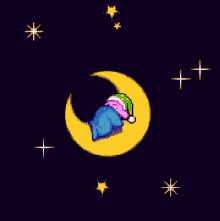 sleep moon kirby