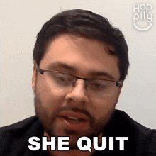 She Quit Happily GIF - She Quit Happily She Gave Up GIFs