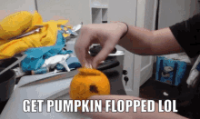Pumpkin Flopped GIF - Pumpkin Flopped Thlurp GIFs