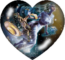 horoscope star sign glitter heart sparkle