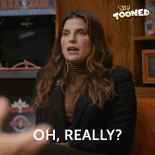 Oh Really Lake Bell GIF - Oh Really Lake Bell Stay Tooned GIFs