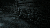 a girl in a school uniform is standing in a dark alley