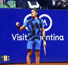 federico coria fist pump tennis argentina tenis