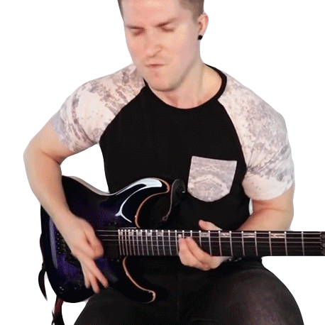 Rocking Out Cole Rolland Sticker - Rocking Out Cole Rolland Playing Guitar Stickers