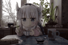 Eating Rice Anime GIF - Eating Rice Anime Kanna Kamui GIFs