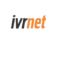 a black and orange logo for ivrnet