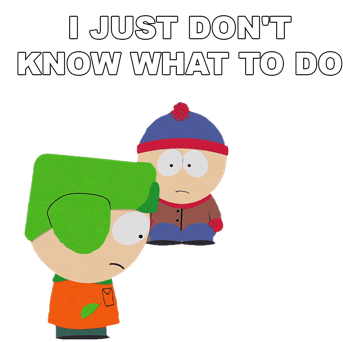 I Just Dont Know What To Do Kyle Broflovski Sticker - I Just Dont Know What To Do Kyle Broflovski Stan Marsh Stickers