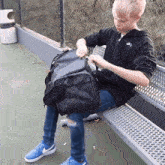 Opening The Bag Carson Lueders GIF - Opening The Bag Carson Lueders Whats In Here GIFs