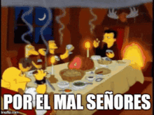 Por El Mal Simpsons For Evil Simpsons GIF - Por El Mal Simpsons For Evil Simpsons Food GIFs
