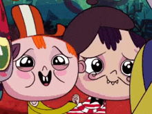 a couple of cartoon characters are standing next to each other with one of them wearing a top hat
