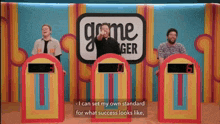 a group of men are playing a game called game ger