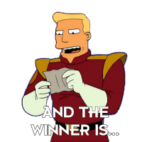 And The Winner Is Zapp Brannigan Sticker - And The Winner Is Zapp Brannigan Futurama Stickers