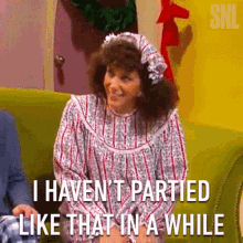 I Havent Partied Like That In A While Kristen Wiig GIF - I Havent Partied Like That In A While Kristen Wiig Saturday Night Live GIFs