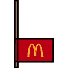 Mc Donalds Flag GIF