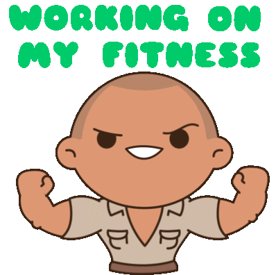 Working On My Fitness Fitness Sticker - Working On My Fitness Fitness Gym Stickers