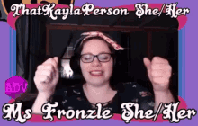 that kayla person scratticus academy ms fronzle smiling