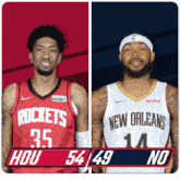 Houston Rockets (54) Vs. New Orleans Pelicans (49) Third-fourth Period Break GIF - Nba Basketball Nba 2021 GIFs