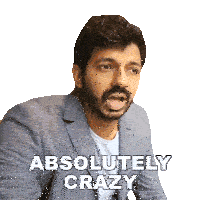 Absolutely Crazy Faisal Khan Sticker - Absolutely Crazy Faisal Khan Its Insane Stickers