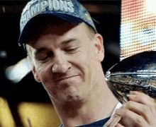 Peyton Manning Trophy GIF - Peyton Manning Trophy Smile GIFs