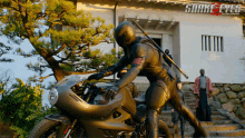 Getting On Motorcycle Snake Eyes GIF - Getting On Motorcycle Snake Eyes Snake Eyes Movie GIFs