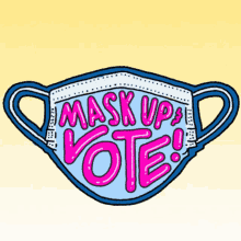 Mask Up And Vote Wear A Mask GIF - Mask Up And Vote Mask Up Wear A Mask GIFs