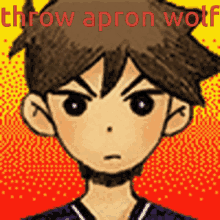 wolf throw apron omori omori hero
