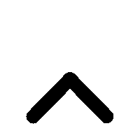a black and white arrow pointing upwards on a white background