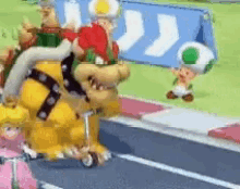 Bowser Marioparty GIF - Bowser Marioparty Bicycle GIFs