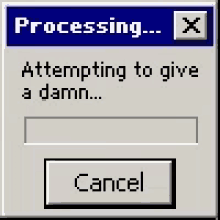 a computer screen says processing x process failed damn not given close