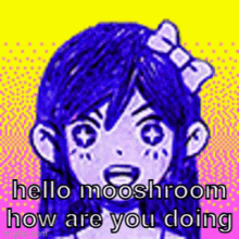 Hello Mooshroom How Are You Doing Mooshroom GIF - Hello Mooshroom How Are You Doing Mooshroom Omori GIFs
