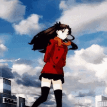 Anime Girl Walking GIF