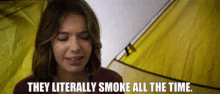 The Package Sarah GIF - The Package Sarah They Literally Smoke All The Time GIFs