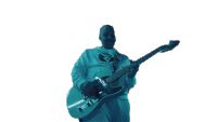 Guitar Shredding Yandel Sticker - Guitar Shredding Yandel Goodbye2020 Stickers